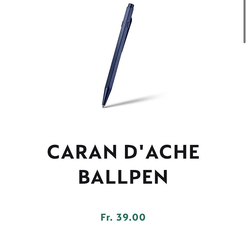 Penna & Evidenziatori: Nespresso Caran d'Ache dunkelblau  – Usato da Zürich venduto da bei_7cvn 2