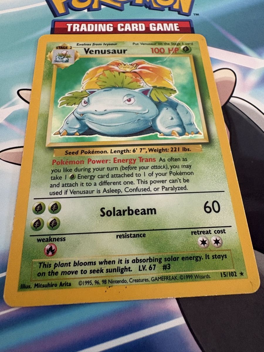 Pokémon Carte collezionabili: Venusaur (Bisaflor) 15/102 Base Set EN – Usato da Buchs SG venduto da Techniquez 5