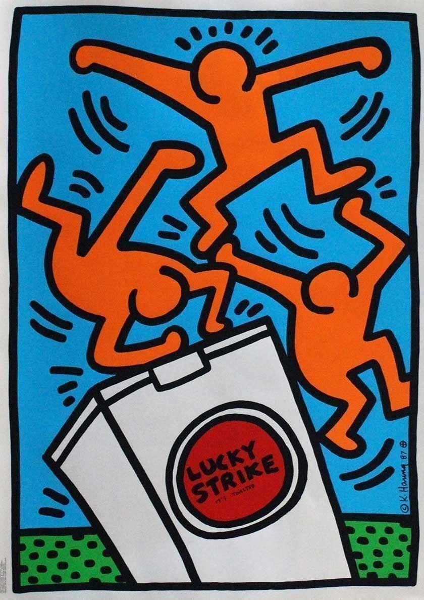 Foto & Immagini: Keith Haring, Lucky Strike – Nuovo (secondo la descrizione) da Bern venduto da Vintage-Art-Poster 1