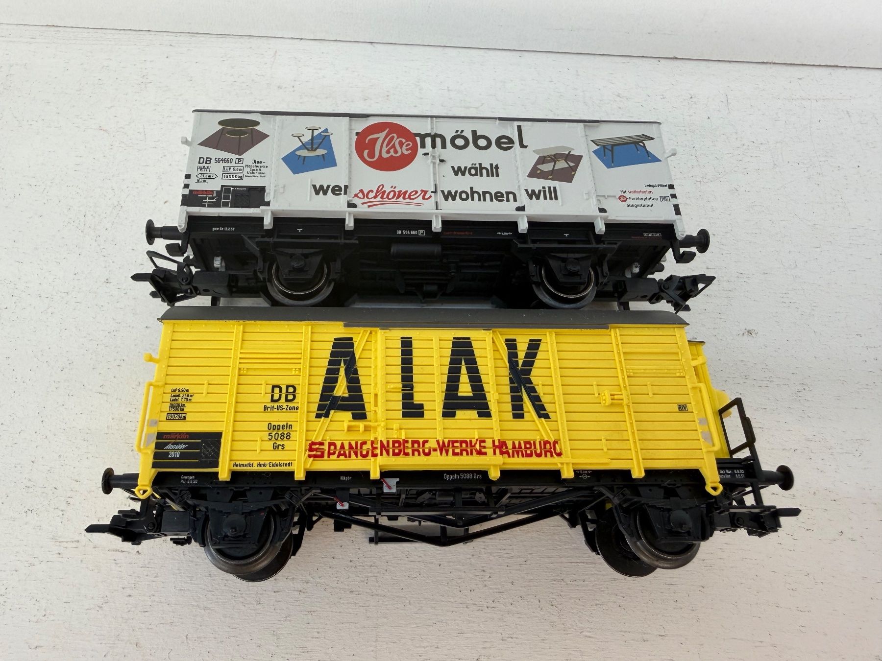 Märklin Modellini di ferrovie: Märklin 48160 + 48165 Güterwagen 2er Set der DB – Usato da Büsserach venduto da ModellbahnDepot 1