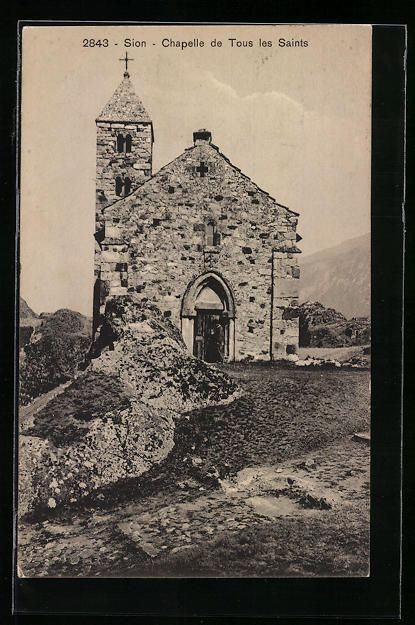 Ansichtskarten: AK Sion, Chapelle de Tous les Saints – Gebraucht aus Berlin von bartko-reher
