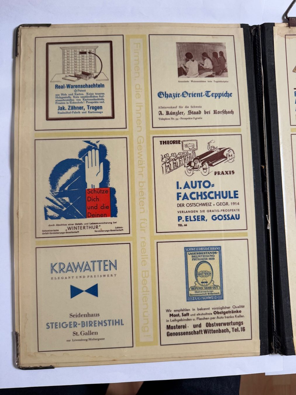 Altro per la casa: Antike WERBE-MAPPE / ZEITUNGSHALTER "Nebelspalter" – Usato da Hedingen venduto da Wowi 4