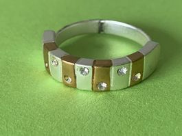 Ring goldsilber RETRO (55)