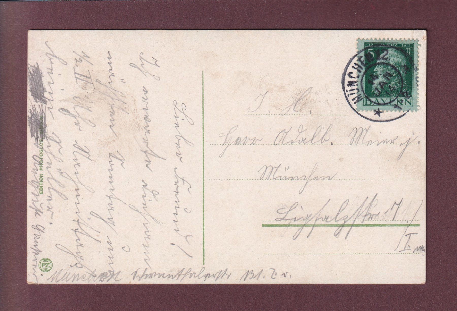 Cartoline postali: ZERMATT - La Viège - Cervin - 1914 – Usato da Pully venduto da nicecards 1