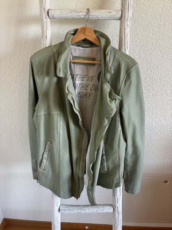 Lederjacke Freaky Nation mint Grösse 2XL guter Zustand