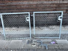 2 Gartentore einflüglig feuerverzinkt