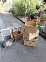 5 Holzkisten für dekozwecken