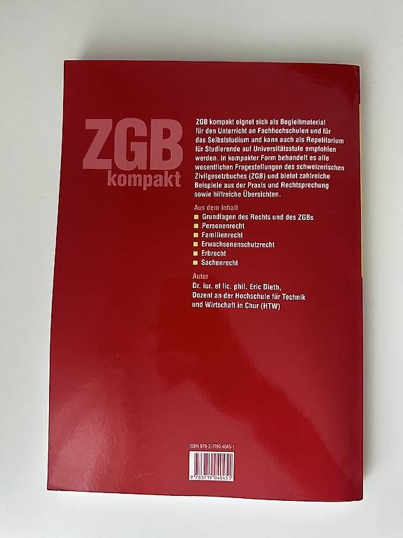 Libri: ZGB kompakt - Eric Dieth – Usato da Adetswil venduto da thormann1 1