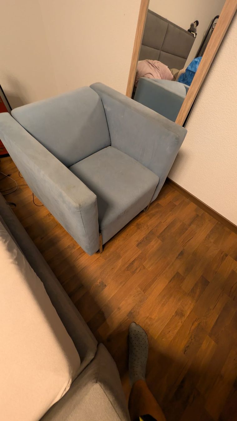 Poltrone: 2x Sessel / Lounge-Sessel hellblau – gebraucht – Usato da Wetzikon ZH venduto da _muyra 1