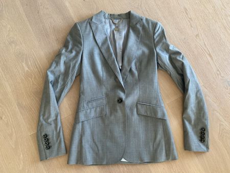 Neueertiger Massimo Dutti Blazer, Grau, Grösse 36