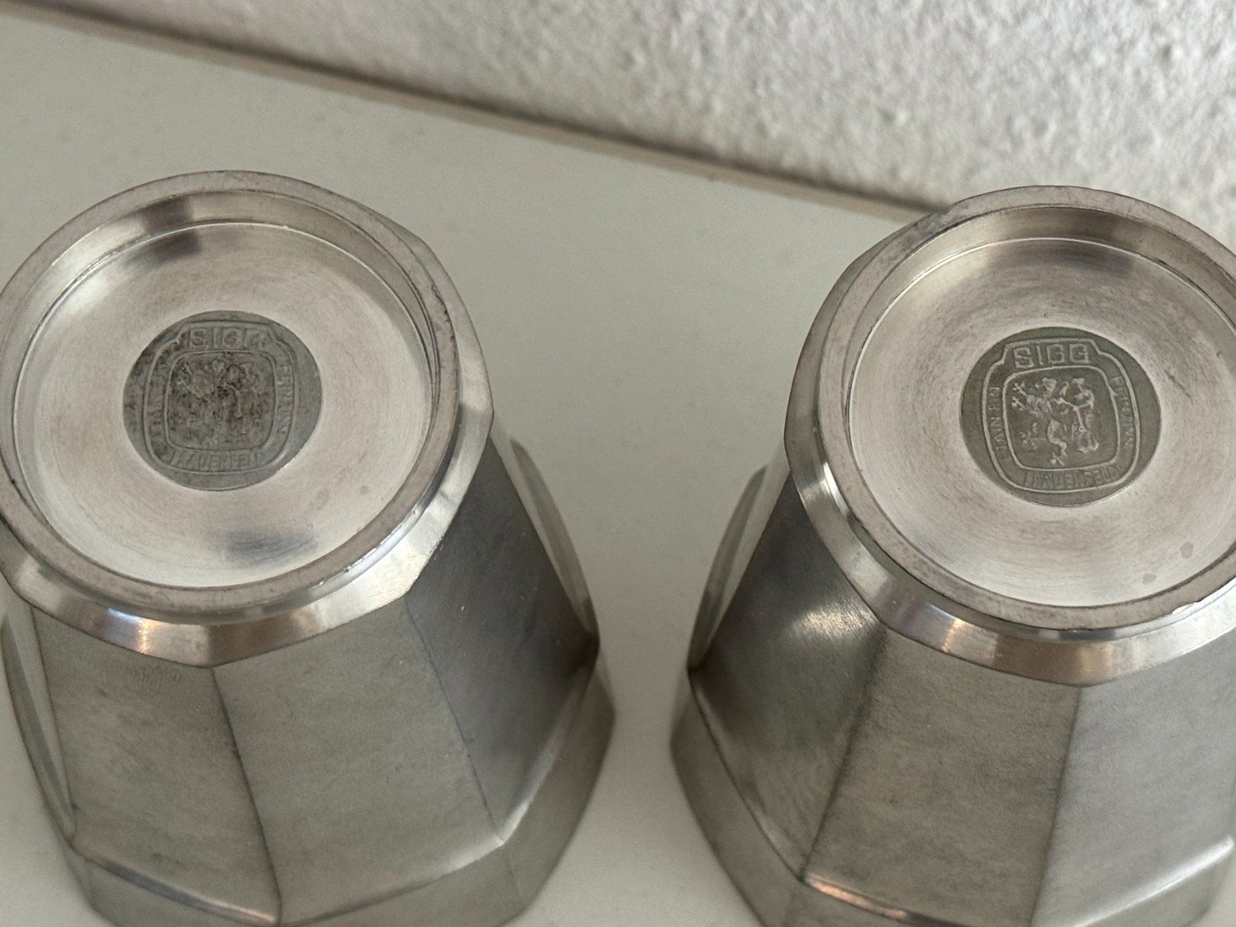 Sigg Sonstiges zum Sammeln & Seltenes: Zinnbecher (GR)  2 Stück – Gebraucht aus Benglen von gbenglen 1