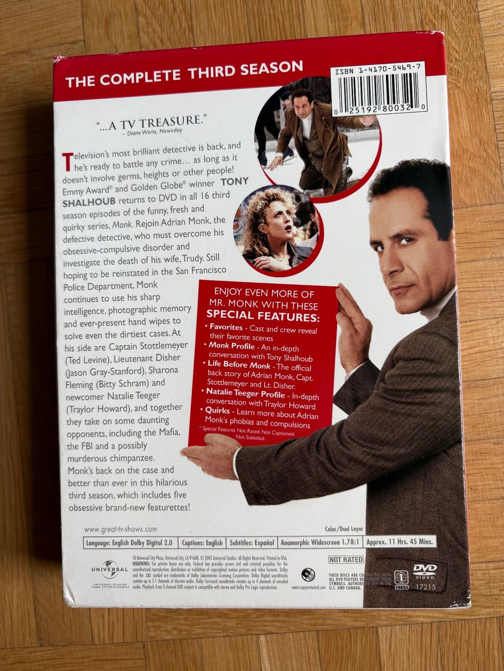 Alle DVDs: Monk - Season Three - DVD – Gebraucht aus Zürich von Malcom 3