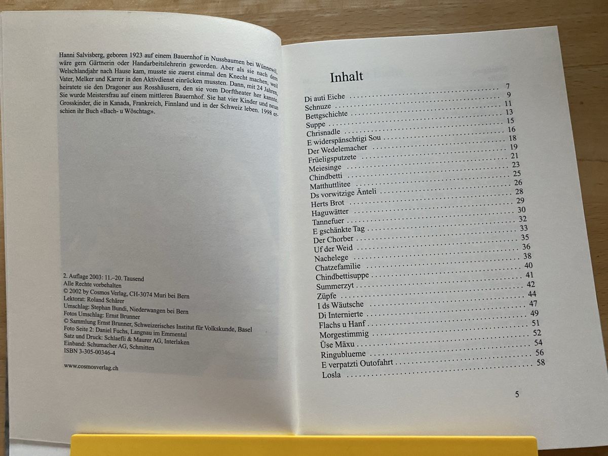 Libri: Züpfe u Suppe / Gschichte - Hanni Salvisberg – Usato da Schwarzenburg venduto da Michellu 5
