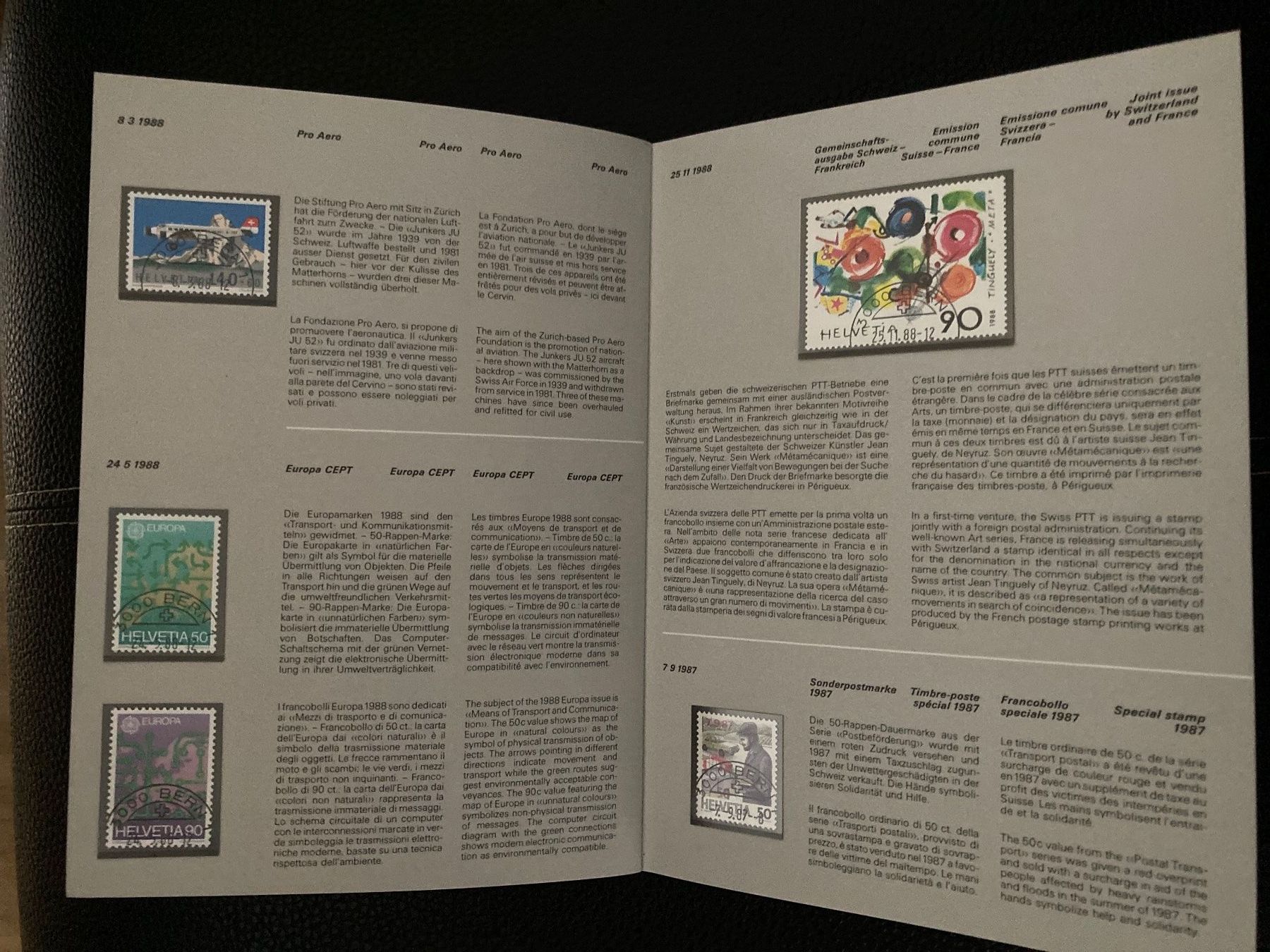 Tutti i francobolli: PTT Philatelie 1988, komplett! – Nuovo e nell'imballaggio originale da Winterthur venduto da Quilterin 3