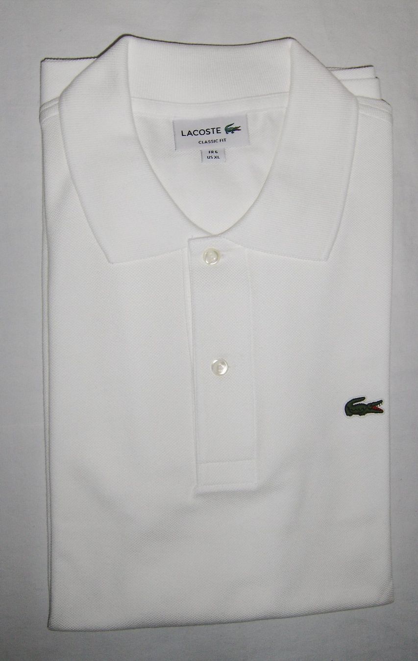 Lacoste Magliette Polo: Lacoste Poloshirt weiss Grösse XL – Usato da Dübendorf venduto da mar_85sd 3