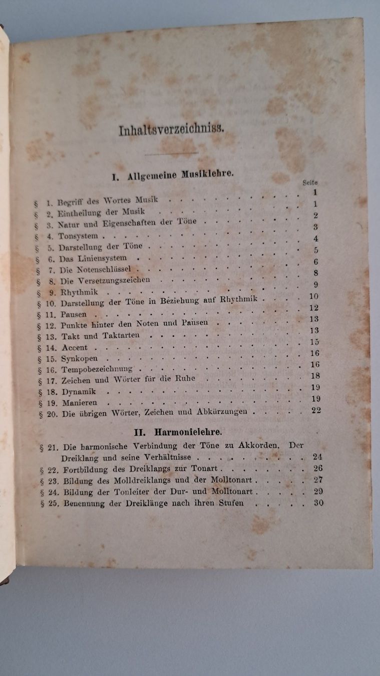 Libri: Antikes "Handbüchlein der Harmonielehre" 1880, B.Widmann – Usato da Uster venduto da Paeti7 3