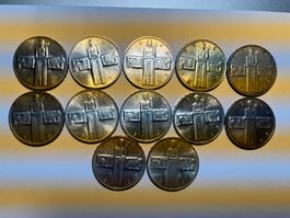 12 x 5 Fr von 1963 (siehe Bild)
