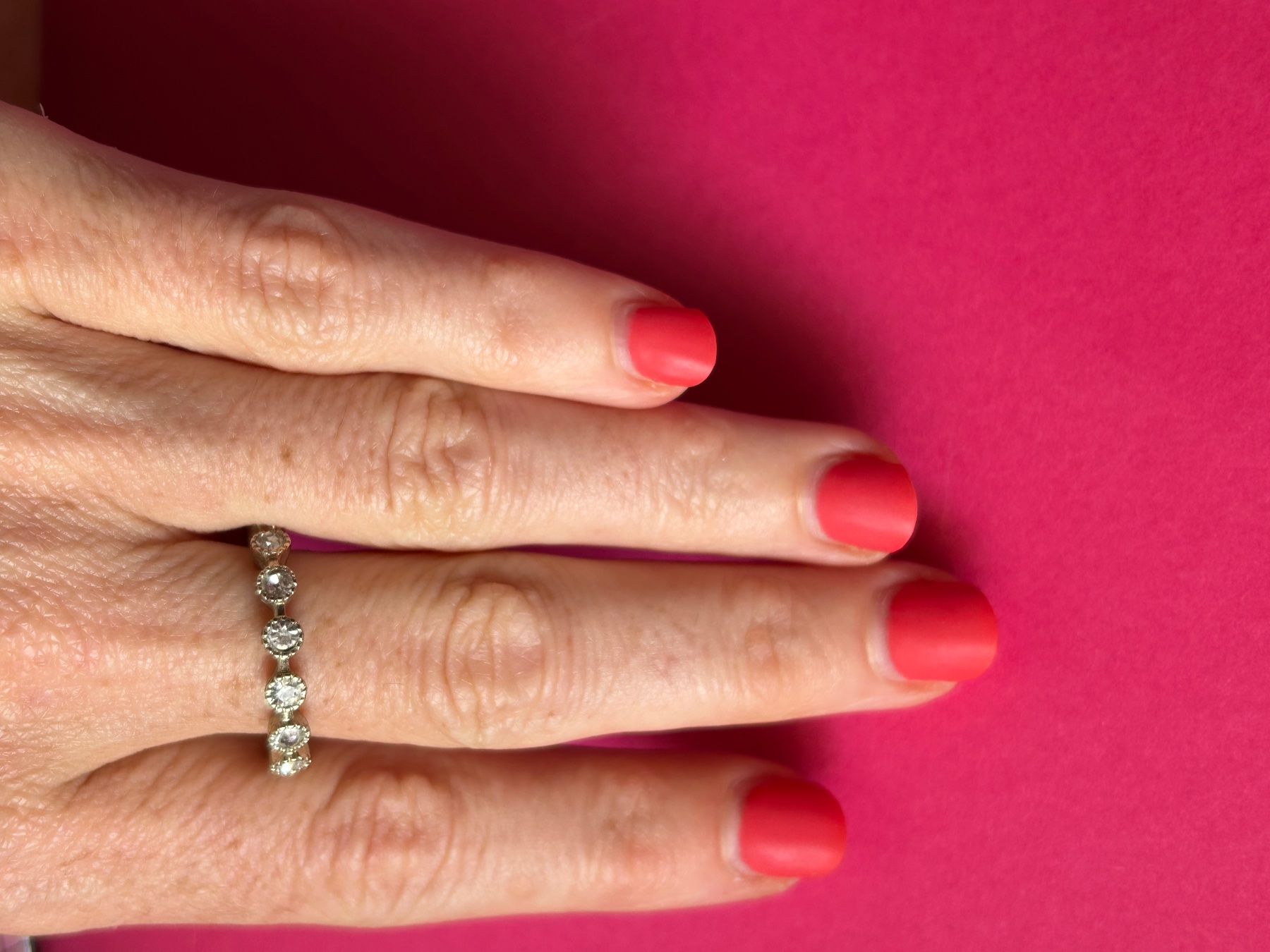 Ringe: Fingerring mit weissen Strasssteinen (61) – Gebraucht aus Laufen von Bellavitaboom 7