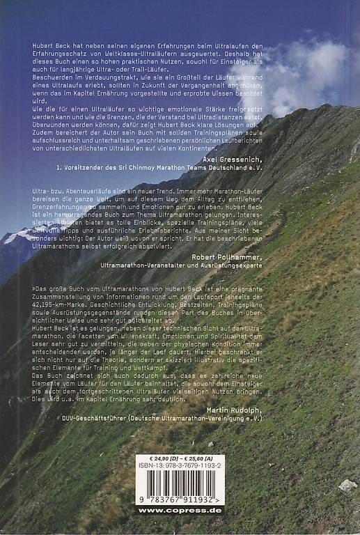 Libri: Das große Buch vom Ultramarathon  Hubert Beck – Usato da Brunnen venduto da eli_9mtk 1