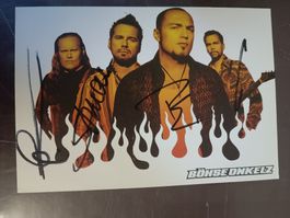 Böhse Onkelz - original signierte Autogrammkarte