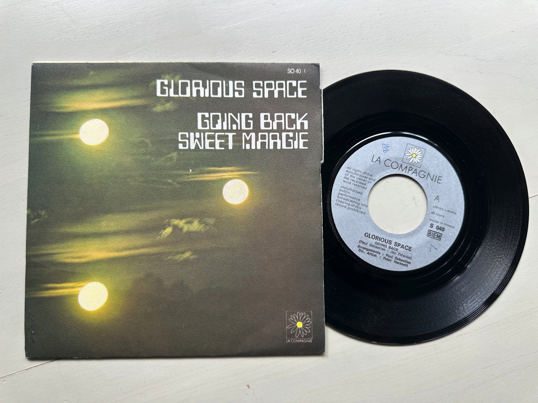 Vinyles: GLORIOUS SPACE rare Going back Single Progressive Rock 70's – D'occasion à Basel par Partridge
