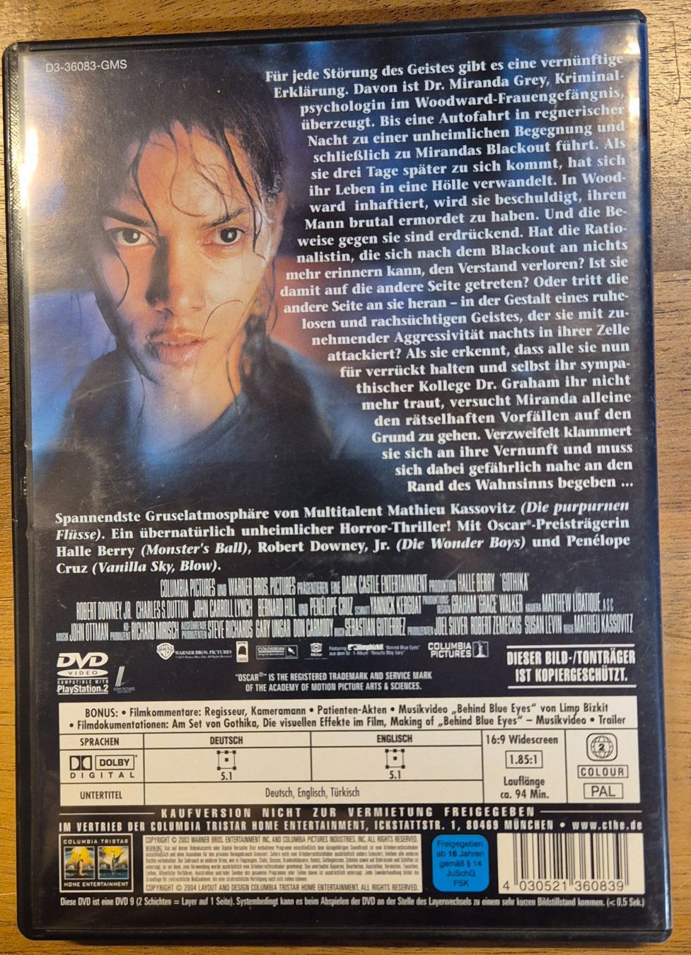 Tutti i DVDs: DVD  "Gothika" mit Halle Berry – Usato da Spreitenbach venduto da Weha9 1