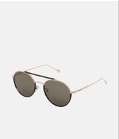 Lunettes de soleil Police rondes dorées - État neuf - Idéal