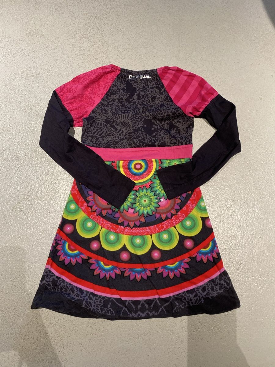 Desigual Vestiti & Gonne: Desigual Kleid bunt Langarm Mädchen – Usato da Freidorf TG venduto da sito75 1