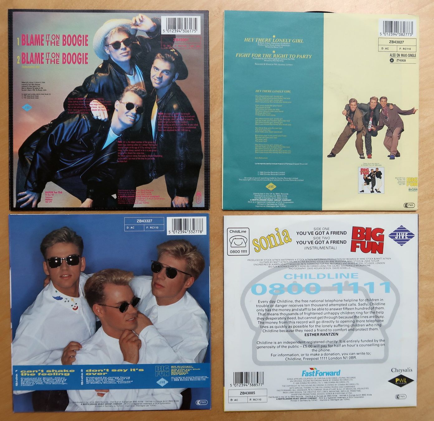 Dischi in vinile: BIG FUN - 4 VINYL SINGLES (NM) – Usato da Hedingen venduto da Studers 1
