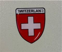 Schweizerkreuz Sticker Aufkleber 3D