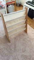 Childrens Bookcase Wood White Textile Like New