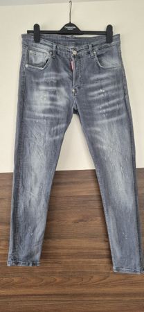 Dsquared2 Slim Jean graue Herrenjeans Grösse 52