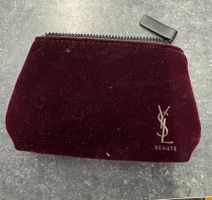 Kosmetiktasche Yves Saint Laurent Samt Bordeaux Neu