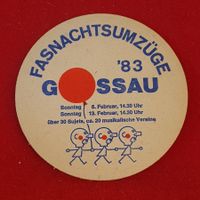 Bierdeckel Schützengarten Fasnacht Gossau 1983 (BDR1)