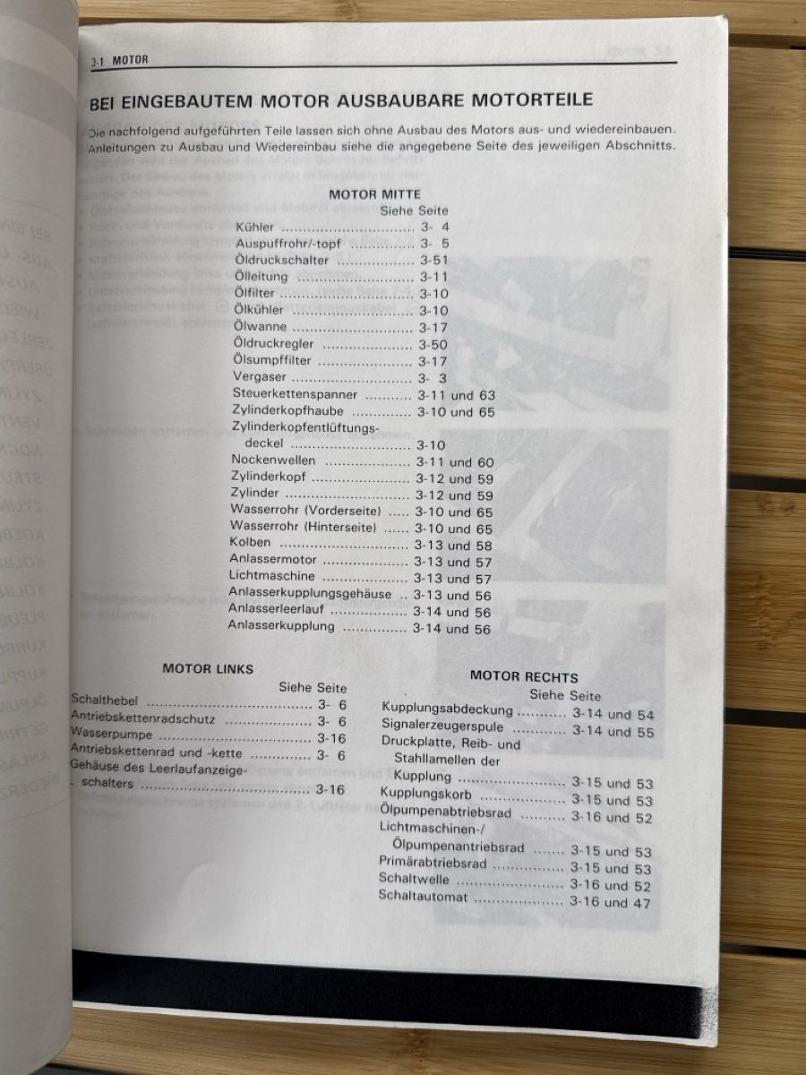 Documenti: Werkstatthandbuch Anleitungen – Usato da Buochs venduto da 18-84 2