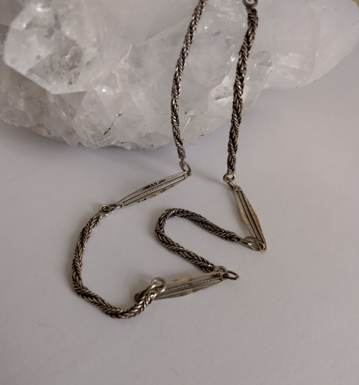 Catenine: VINTAGE HALSKETTE KETTE SILBER 925 – Usato da Romanshorn venduto da Glitzer-Paradies