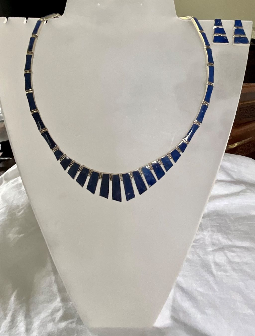 Catenine: NEU Set Sterlingsilber 950 mit Lapislazuli – Nuovo e nell'imballaggio originale da Bern venduto da Javero