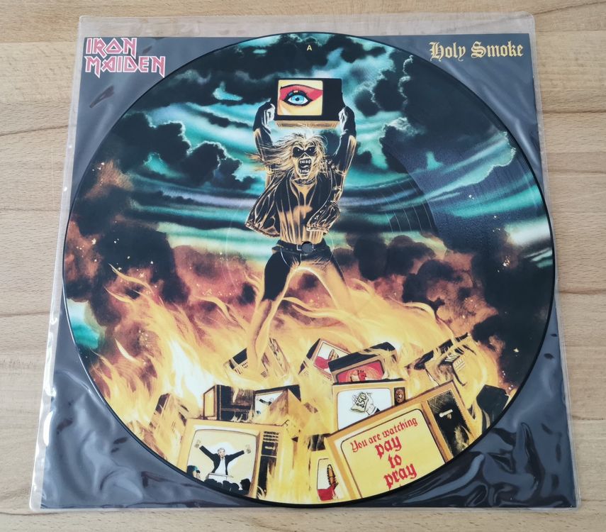 IRON MAIDEN Holy smoke 12" Picture Disc Kaufen auf Ricardo