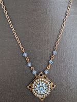 VINTAGE KETTE  MIT BLAUE STEINE
