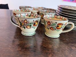 Kaffee Service 28 teilig Töpferei Ulrich Kohler Schüpbach