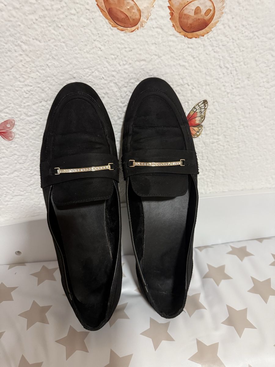 Chaussures femmes: Black Loafers, Size 43 – D'occasion à Ueberstorf par man_p2fy 1