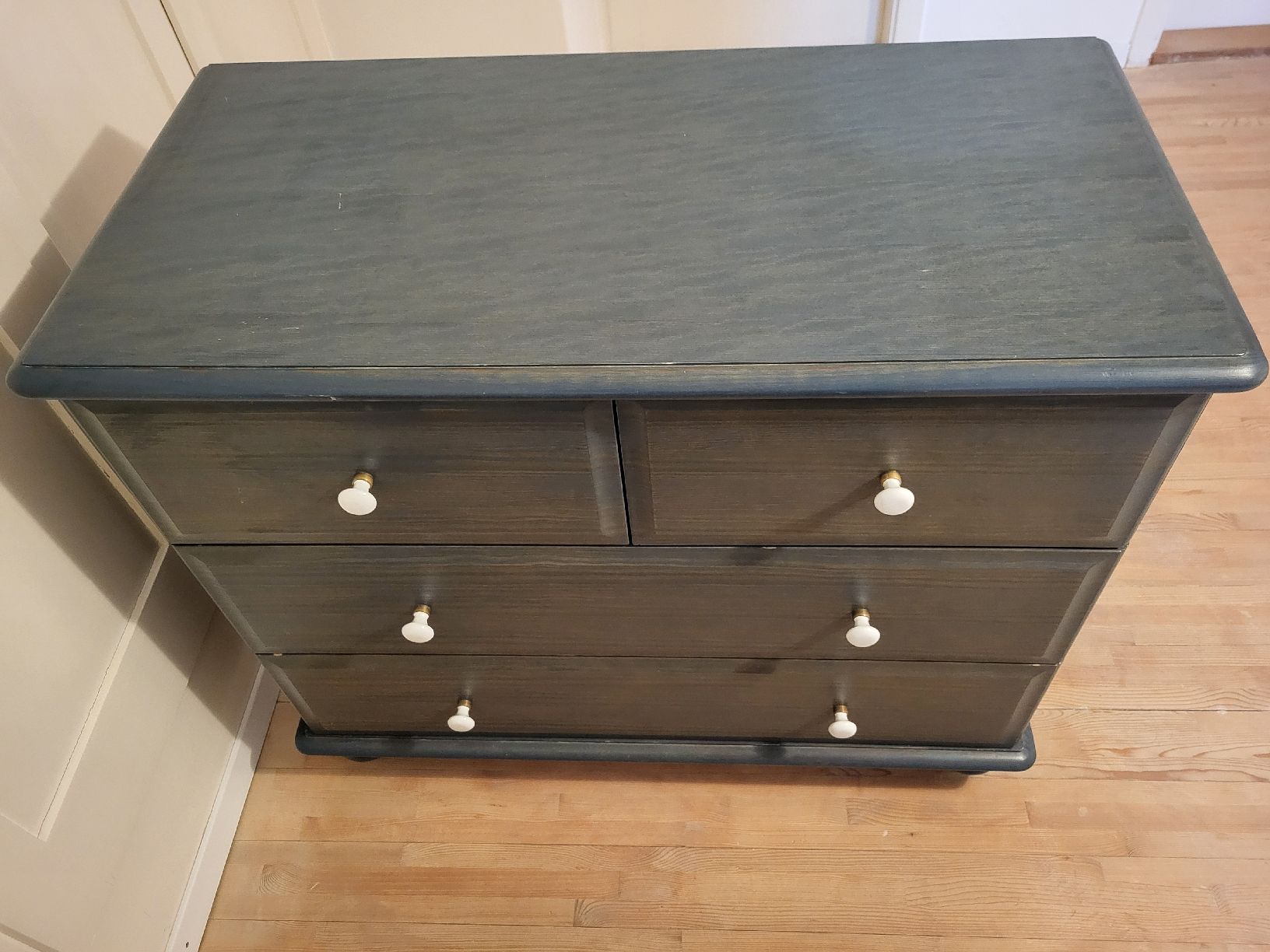 Cassettiere: Commode vintage en bois - 4 tiroirs - Sauthon - blau – Usato da Maur venduto da ast_5qyd 1