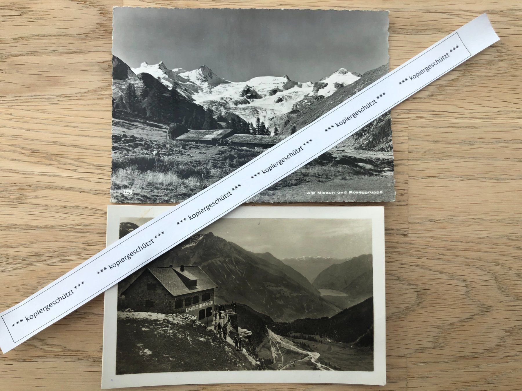 Cartoline postali: Engadin Roseggletscher Alp Grüm alt AK – Usato da Hefenhofen venduto da Bierinder
