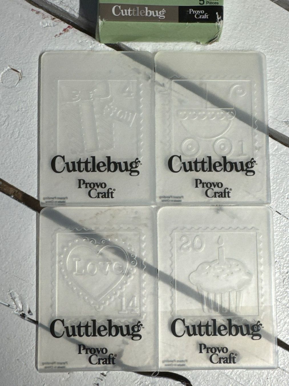 Sciablone: Cuttlebug / Mini-Prägefolder "Briefmarken" / P – Usato da Neukirch (Egnach) venduto da muolen 1