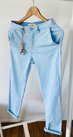 Mos mosh Pantaloni: Mos Mosh Hose Chino Celeste Hellblau Groesse 24 Neu – Nuovo e nell'imballaggio originale da Meggen venduto da AuDa17 3