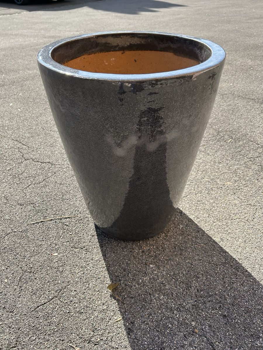 Grosser Topf, Pflanztopf aus Keramik, Anthrazit, Top Zustand (Neu ...