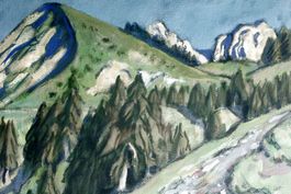 FRED STAUFFER (Swiss, 1892-1980) Sörenberg/Obwalden, um 1950