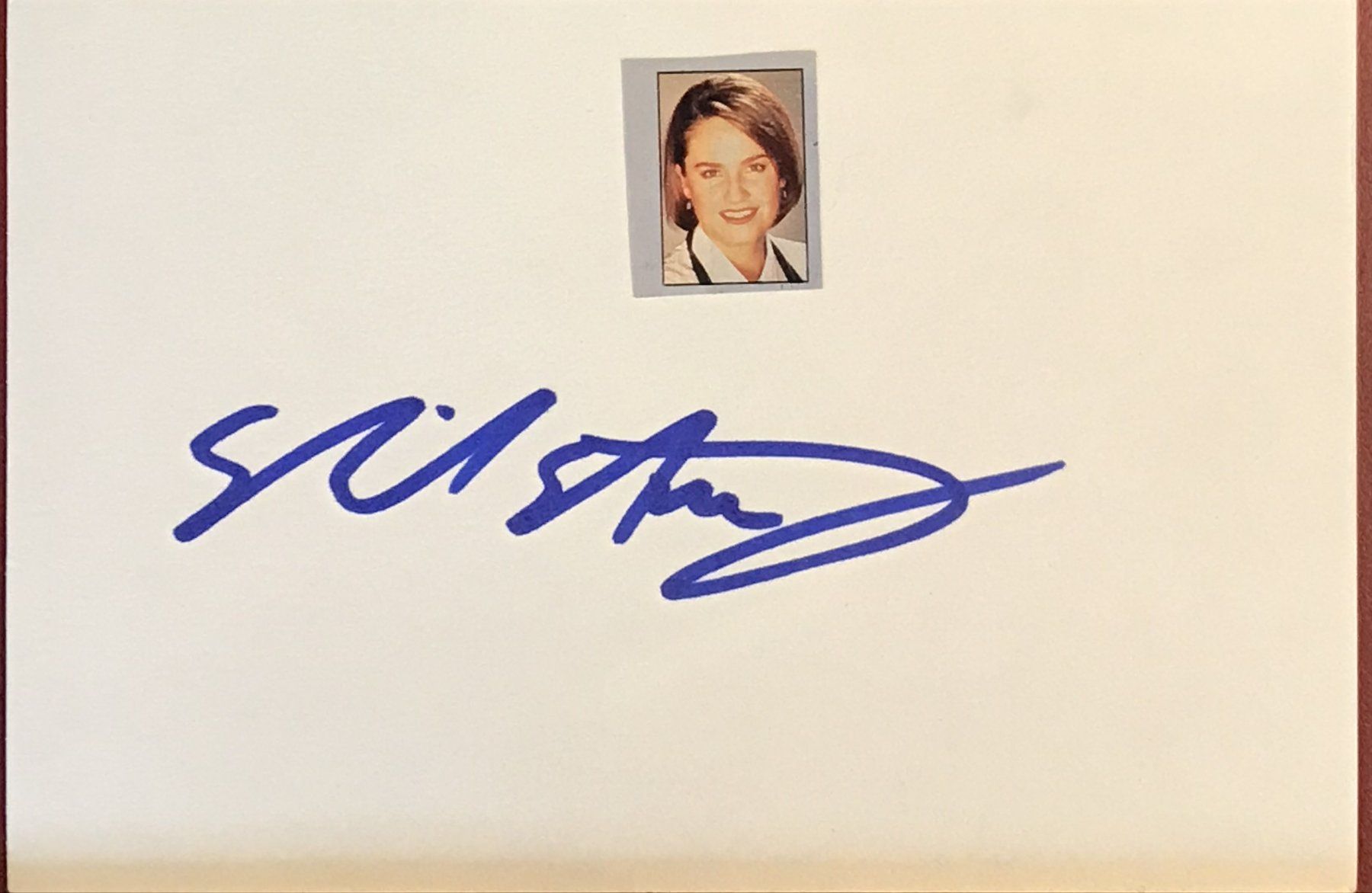 Autografi: Sherry Stringfield 1967- Autogramm Karte m.Bild 10x15cm – Usato da Bischofszell venduto da Gottselig