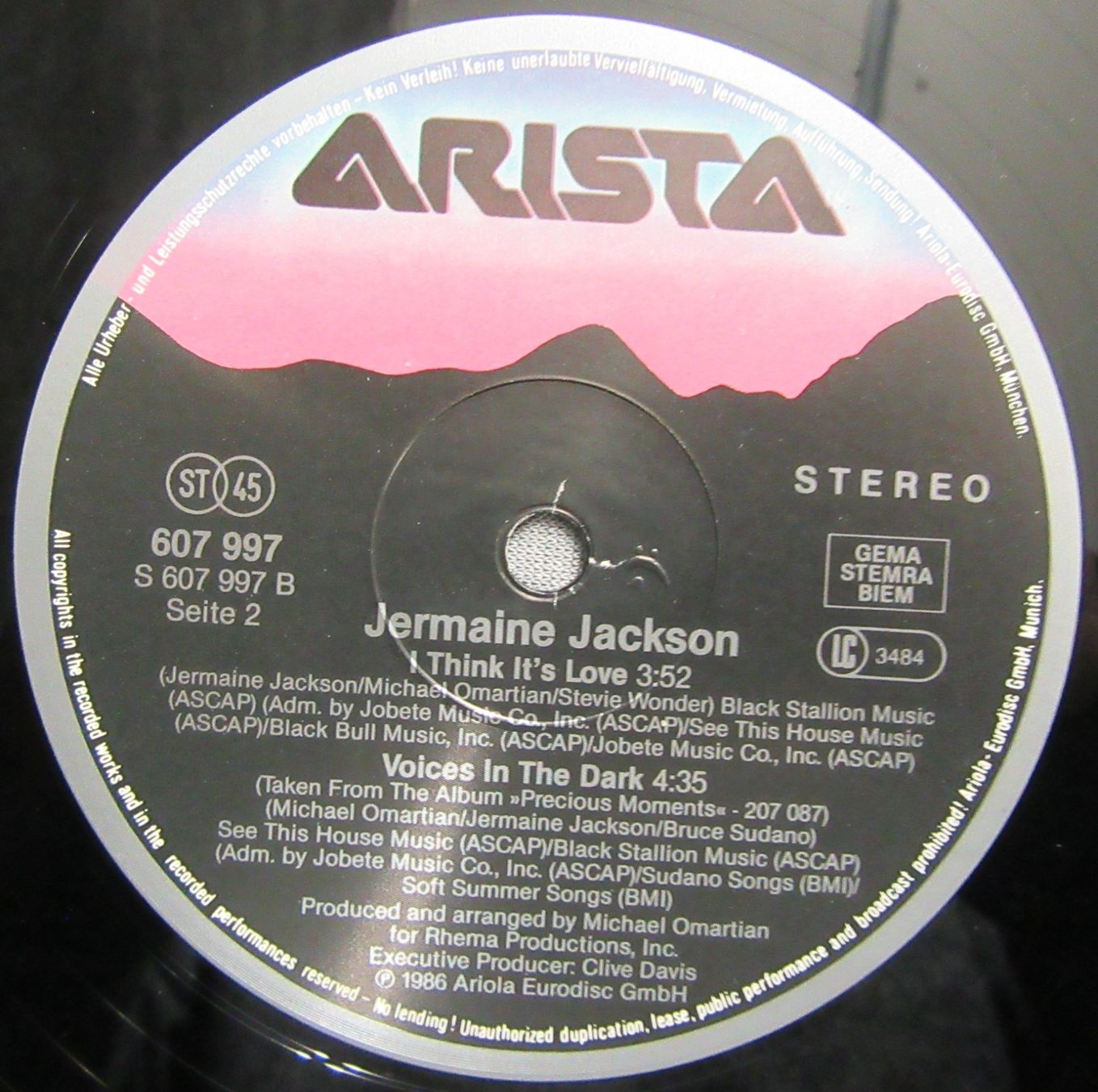 Dischi in vinile: Jermaine Jackson - i think it's love - Maxi Single – Usato da Auenstein venduto da Padabimbim 3