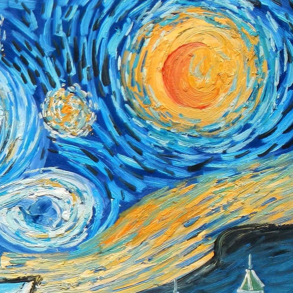 Riproduzioni & Creazioni: V. van Gogh Sternennacht New York – Nuovo (secondo la descrizione) da Larnaca venduto da KunstDepot24 3